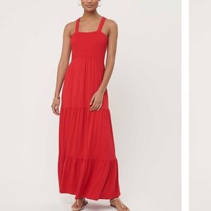 NWT Loft Red Maxi Dress
